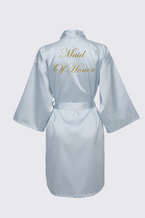 Personalized Text Logo Wedding Bathrobe Bridal Robe Bride Bridesmaid Wedding Robes