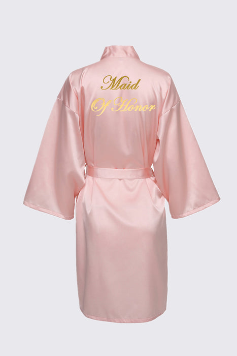 Personalized Text Logo Wedding Bathrobe Bridal Robe Bride Bridesmaid Wedding Robes