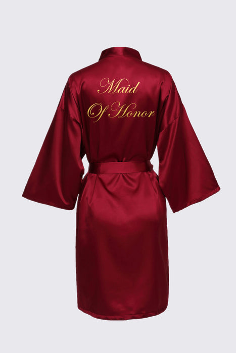 Personalized Text Logo Wedding Bathrobe Bridal Robe Bride Bridesmaid Wedding Robes