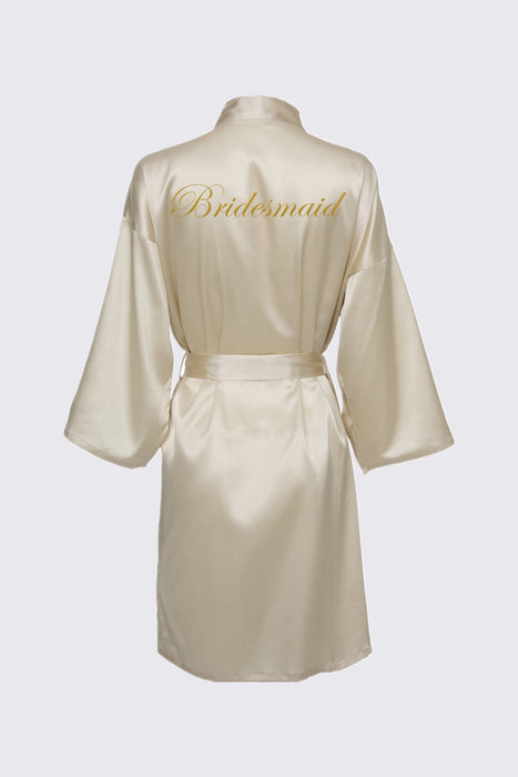 Personalized Text Logo Wedding Bathrobe Bridal Robe Bride Bridesmaid Wedding Robes