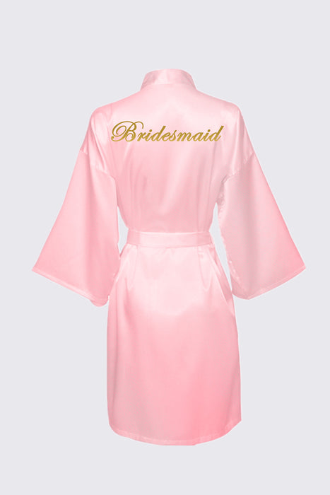 Personalized Text Logo Wedding Bathrobe Bridal Robe Bride Bridesmaid Wedding Robes