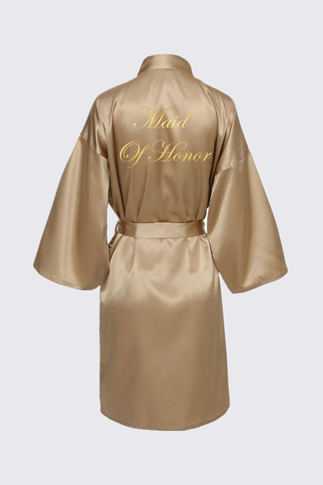 Personalized Text Logo Wedding Bathrobe Bridal Robe Bride Bridesmaid Wedding Robes