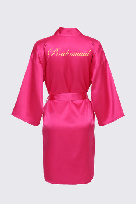 Personalized Text Logo Wedding Bathrobe Bridal Robe Bride Bridesmaid Wedding Robes