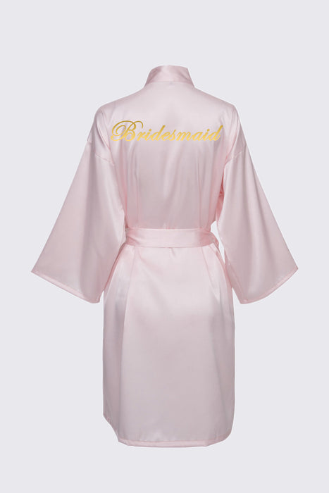 Personalized Text Logo Wedding Bathrobe Bridal Robe Bride Bridesmaid Wedding Robes