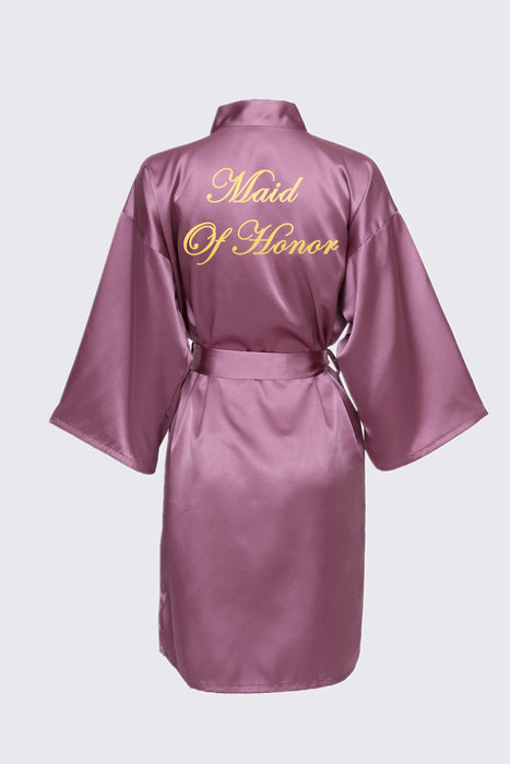 Personalized Text Logo Wedding Bathrobe Bridal Robe Bride Bridesmaid Wedding Robes