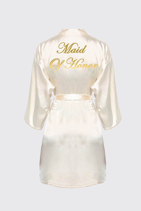 Personalized Text Logo Wedding Bathrobe Bridal Robe Bride Bridesmaid Wedding Robes