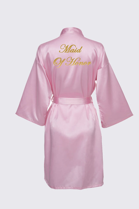 Personalized Text Logo Wedding Bathrobe Bridal Robe Bride Bridesmaid Wedding Robes