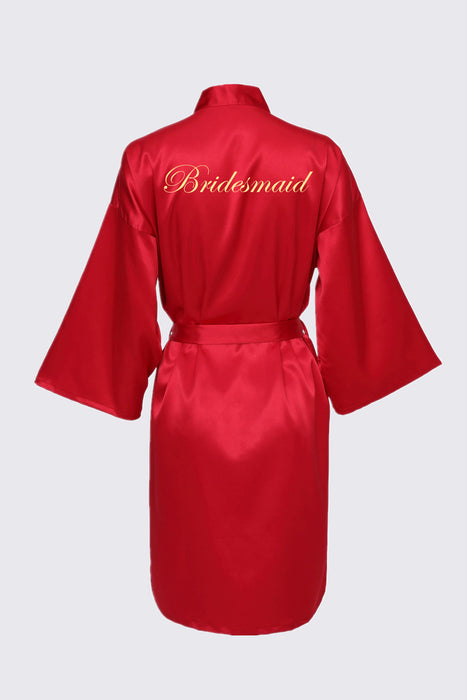 Personalized Text Logo Wedding Bathrobe Bridal Robe Bride Bridesmaid Wedding Robes