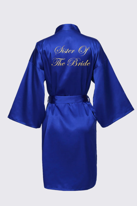 Personalized Text Logo Wedding Bathrobe Bridal Robe Bride Bridesmaid Wedding Robes