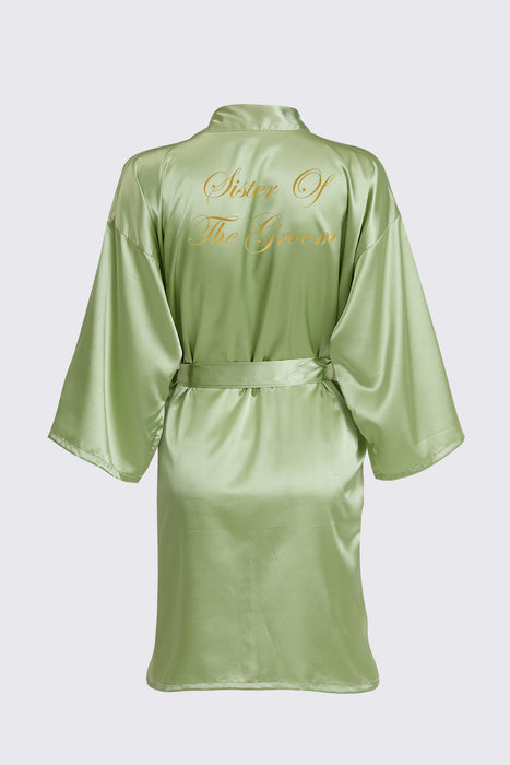 Personalized Text Logo Wedding Bathrobe Bridal Robe Bride Bridesmaid Wedding Robes