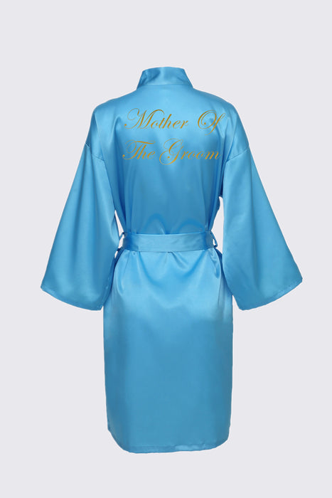 Personalized Text Logo Wedding Bathrobe Bridal Robe Bride Bridesmaid Wedding Robes