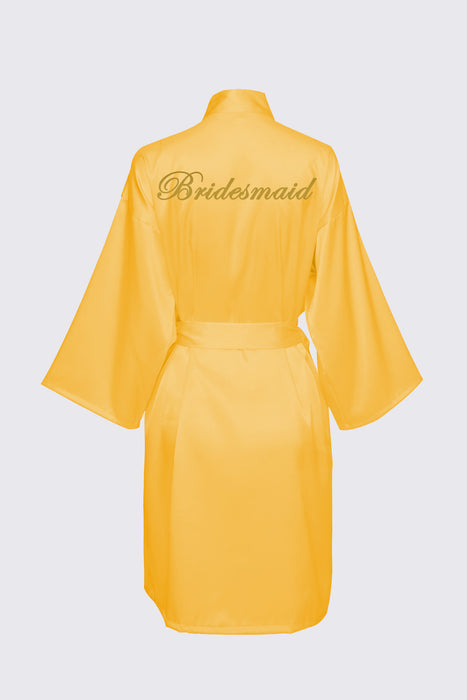 Personalized Text Logo Wedding Bathrobe Bridal Robe Bride Bridesmaid Wedding Robes