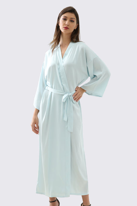 Long Satin Robe Full Length For Wedding